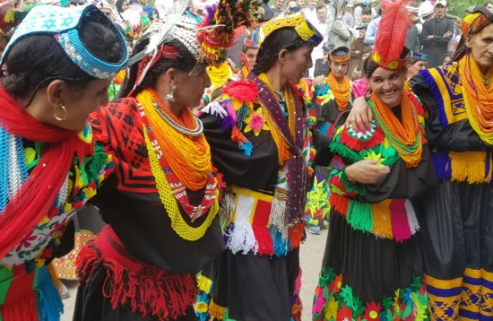 Kalash Valley Festival Women Dancing