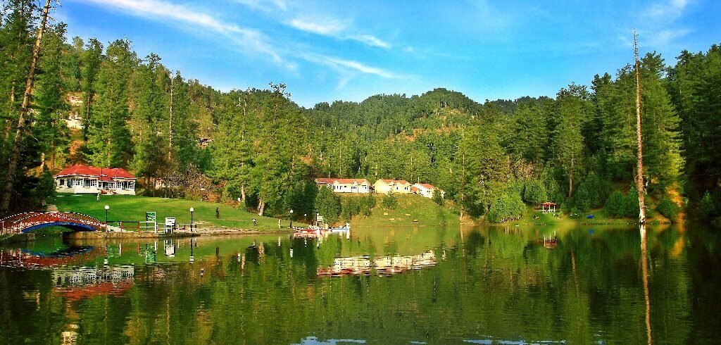 Beautiful Banjosa Lake in Azad Kashmir during a peaceful tour